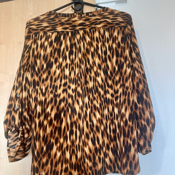 Anne Klein Sz.L animal print blouse - Picture 2 of 8
